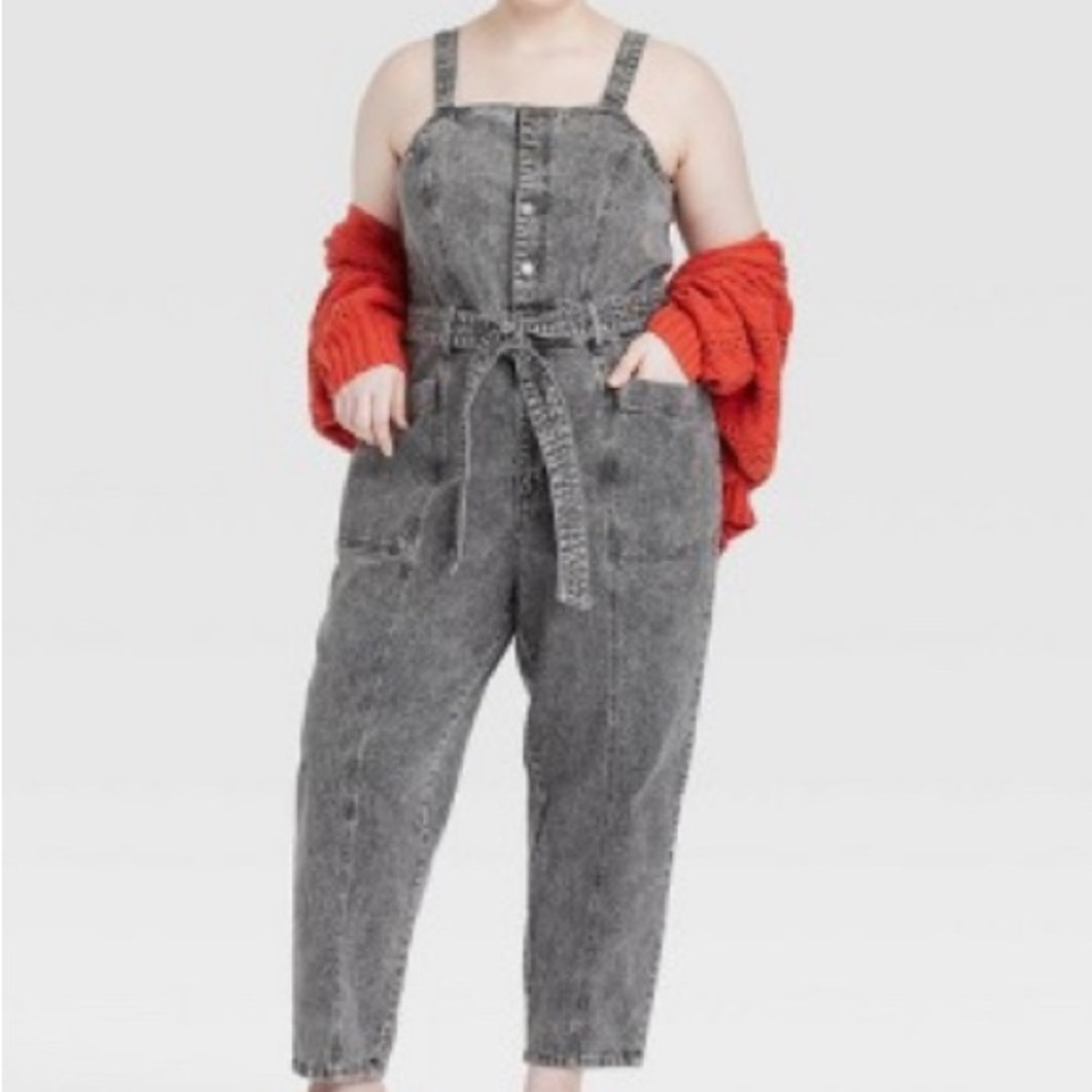 Universal Thread Tie Front Overalls
